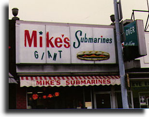 Front of Mike's Subs, c. 1981